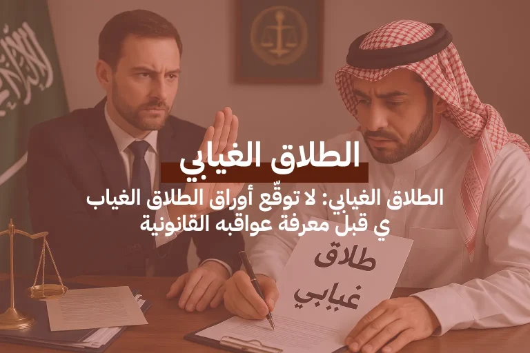 الطلاق الغيابي: لا توقّع أوراق الطلاق الغيابي قبل معرفة عواقبه القانونية
