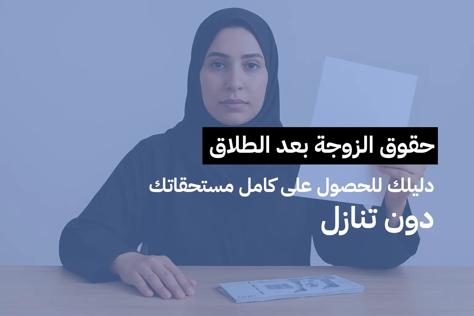 حقوق الزوجة بعد الطلاق: دليلك للحصول على كامل مستحقاتك دون تنازل
