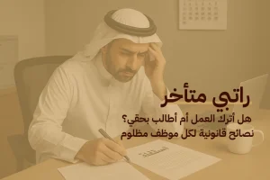 راتبي متأخر: هل أترك العمل أم أطالب بحقي؟ نصائح قانونية لكل موظف مظلوم