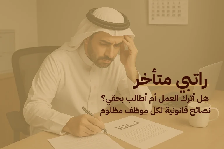 راتبي متأخر: هل أترك العمل أم أطالب بحقي؟ نصائح قانونية لكل موظف مظلوم