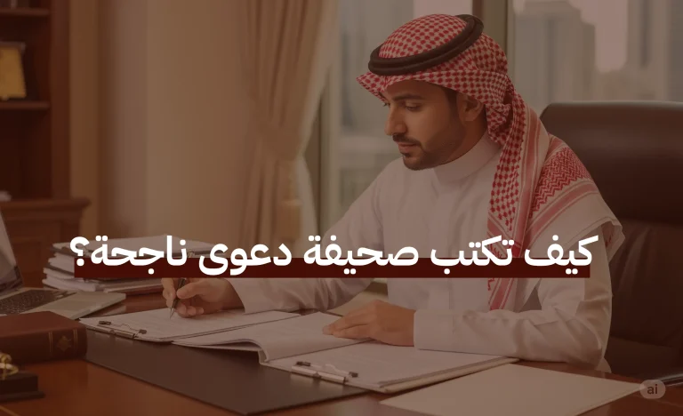 كيف تكتب صحيفة دعوى ناجحة؟ دليلك العملي لصياغة دعواك خطوة بخطوة