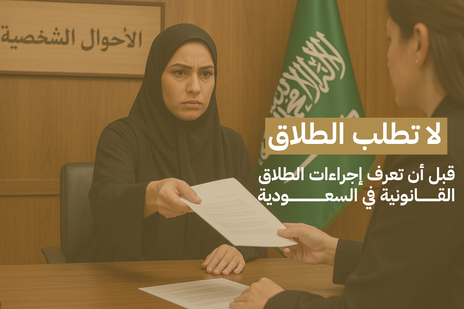 لا تطلب الطلاق قبل أن تعرف إجراءات الطلاق القانونية في السعودية!