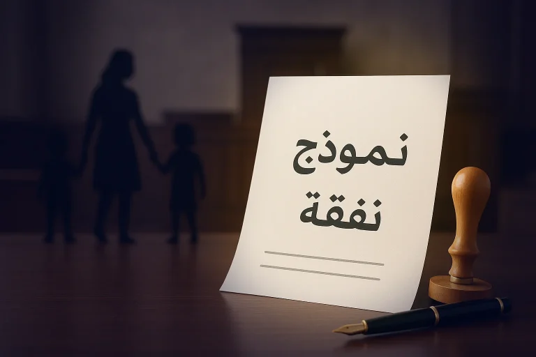 نموذج دعوى نفقة: اطلب حق أطفالك المالي بسهولة بهذا النموذج الجاهز