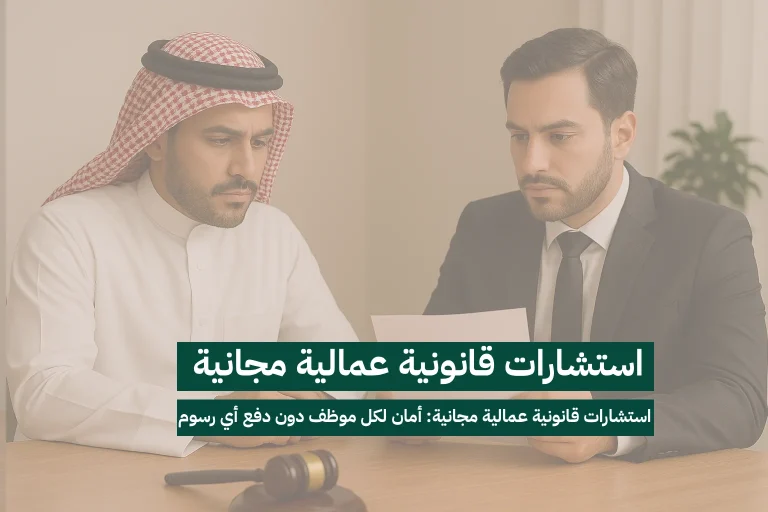 استشارات قانونية عمالية مجانية: أمان لكل موظف دون دفع أي رسوم