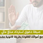 صيغة دعوى استرداد مبلغ مالي — استرجع أموالك المفقودة بطريقة قانونية مضمونة
