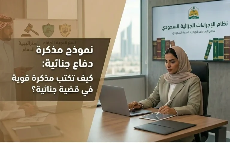 نموذج مذكرة دفاع جنائية: كيف تكتب مذكرة قوية للدفاع في قضية جنائية؟