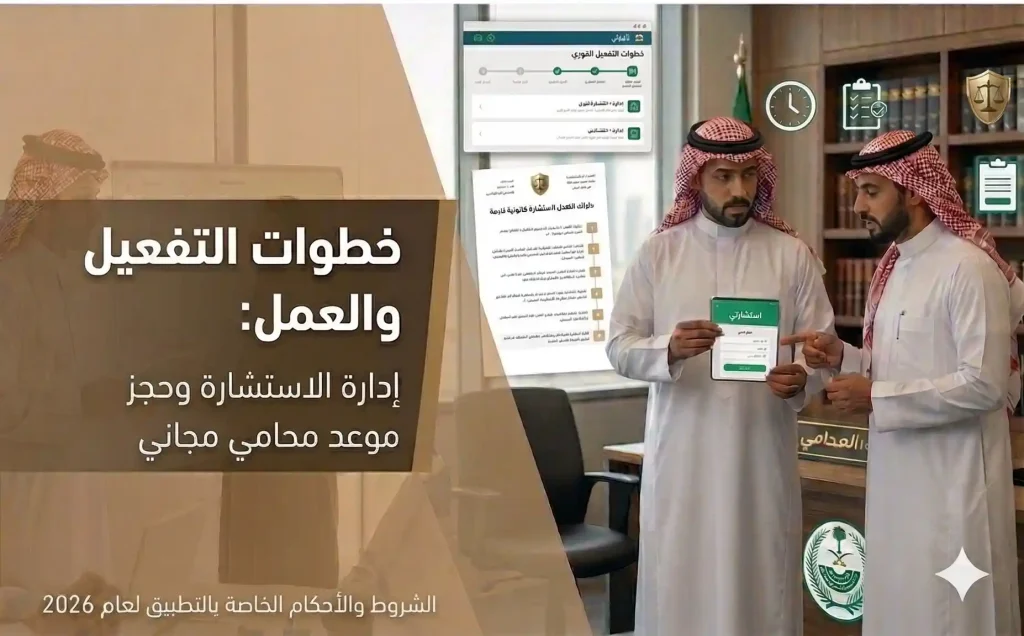 تطبيق استشارات قانونية مجانية 2026 – استشارتي (أفضل تطبيق محامي مجاني)