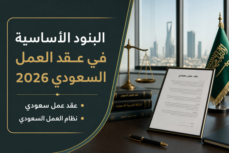 البنود الاساسية في عقد العمل في السعودية ٢٠٢٦