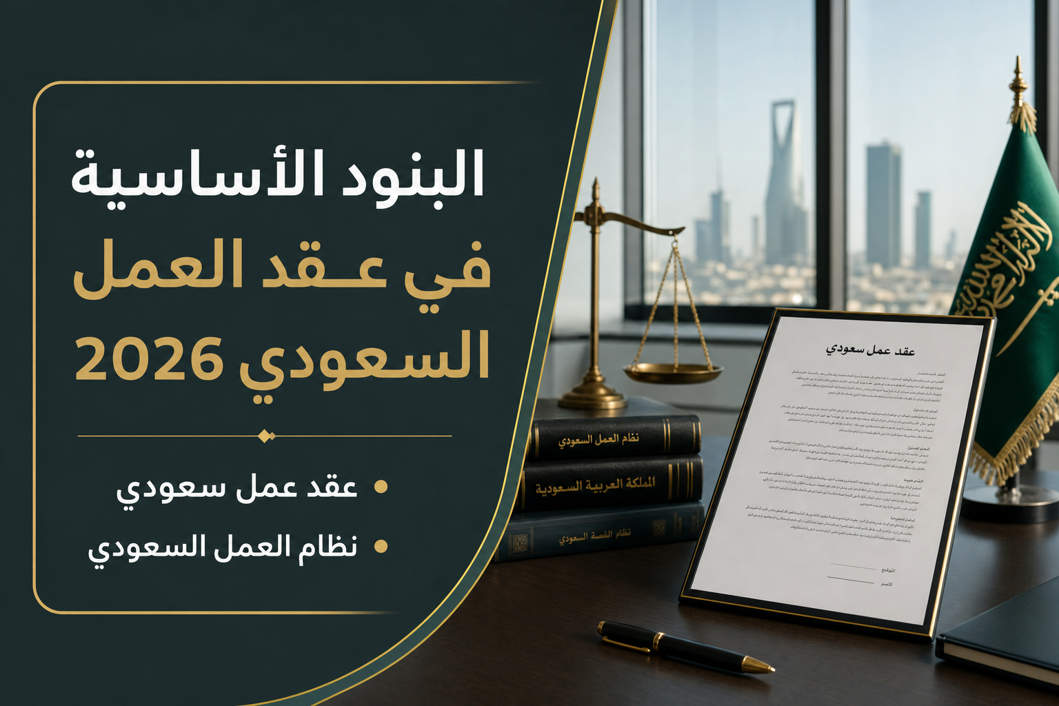 البنود الاساسية في عقد العمل في السعودية ٢٠٢٦