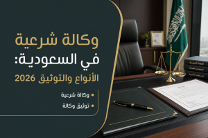 وكالة شرعية في السعودية: الأنواع والتوثيق 2026