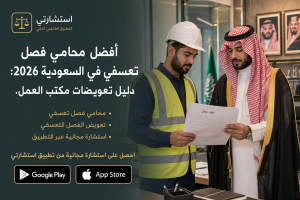 أفضل محامي فصل تعسفي في السعودية 2026: دليل تعويضات مكتب العمل.
