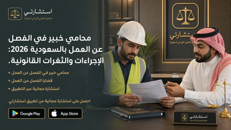 محامي خبير في الفصل عن العمل بالسعودية 2026: الإجراءات والثغرات القانونية.
