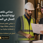 محامي فاهم لمستحقات نهاية الخدمة وحساب مكافأة العمال في السعودية 2026.