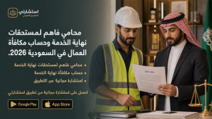 محامي فاهم لمستحقات نهاية الخدمة وحساب مكافأة العمال في السعودية 2026.
