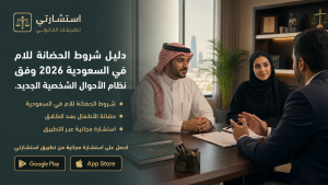 دليل شروط الحضانة للام في السعودية 2026 وفق نظام الأحوال الشخصية الجديد.