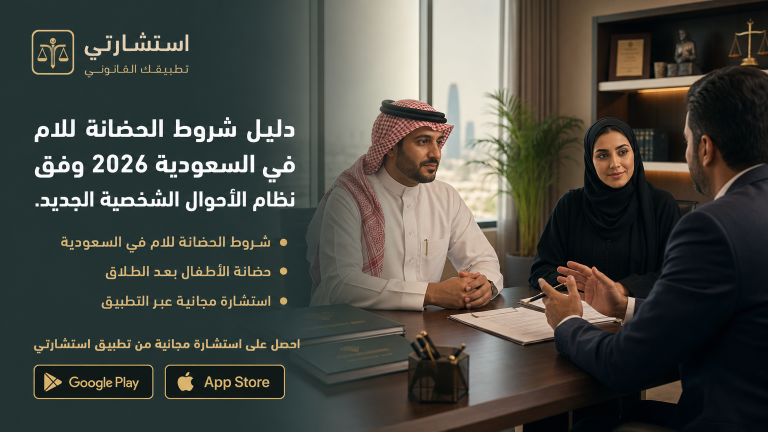 دليل شروط الحضانة للام في السعودية 2026 وفق نظام الأحوال الشخصية الجديد.