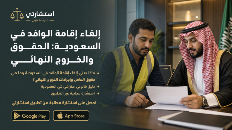 إلغاء إقامة الوافد في السعودية: الحقوق والخروج النهائي