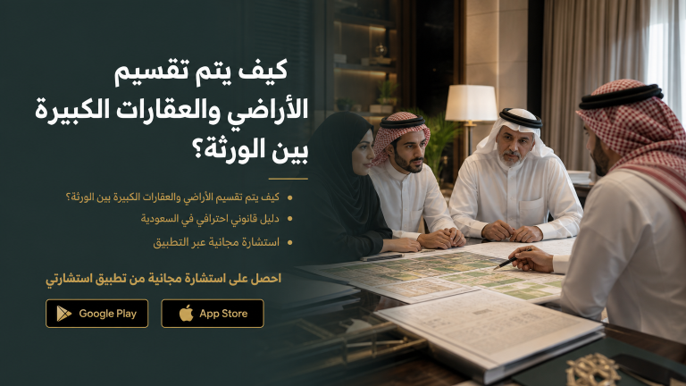 كيف يتم تقسيم الأراضي والعقارات الكبيرة بين الورثة؟