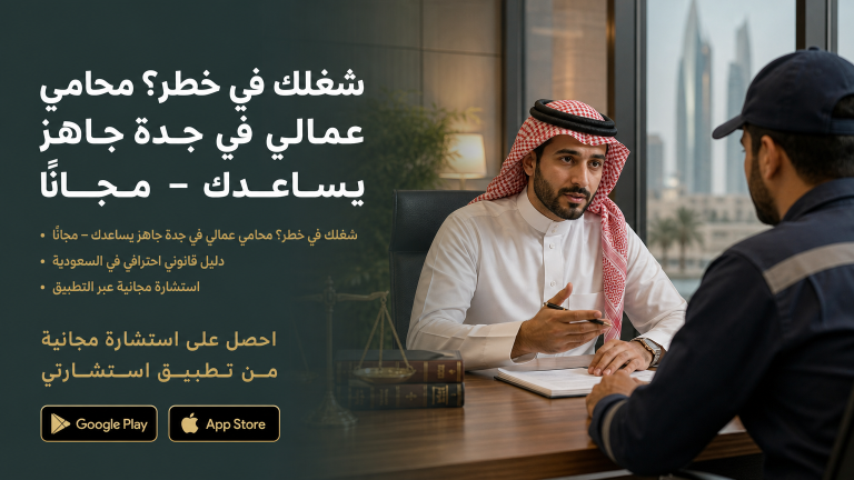 شغلك في خطر؟ محامي عمالي في جدة جاهز يساعدك – مجانًا