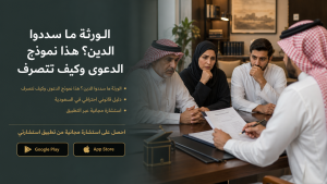 الورثة ما سددوا الدين؟ هذا نموذج الدعوى وكيف تتصرف