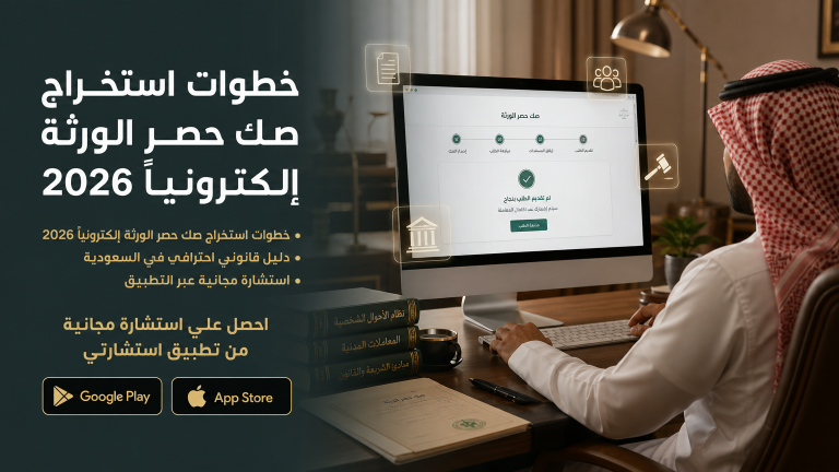 خطوات استخراج صك حصر الورثة إلكترونياً 2026