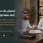 استخراج صك حصر الورثة: أخطاء شائعة تؤخر الطلب لأشهر