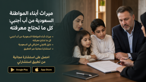 ميراث أبناء المواطنة السعودية من أب أجنبي: كل ما تحتاج معرفته