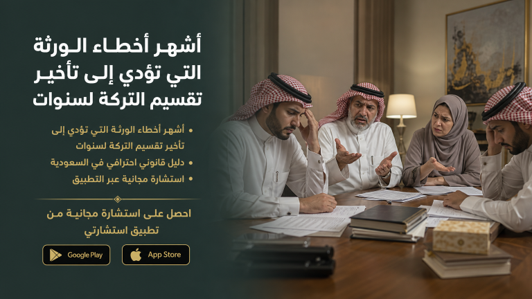 أشهر أخطاء الورثة التي تؤدي إلى تأخير تقسيم التركة لسنوات