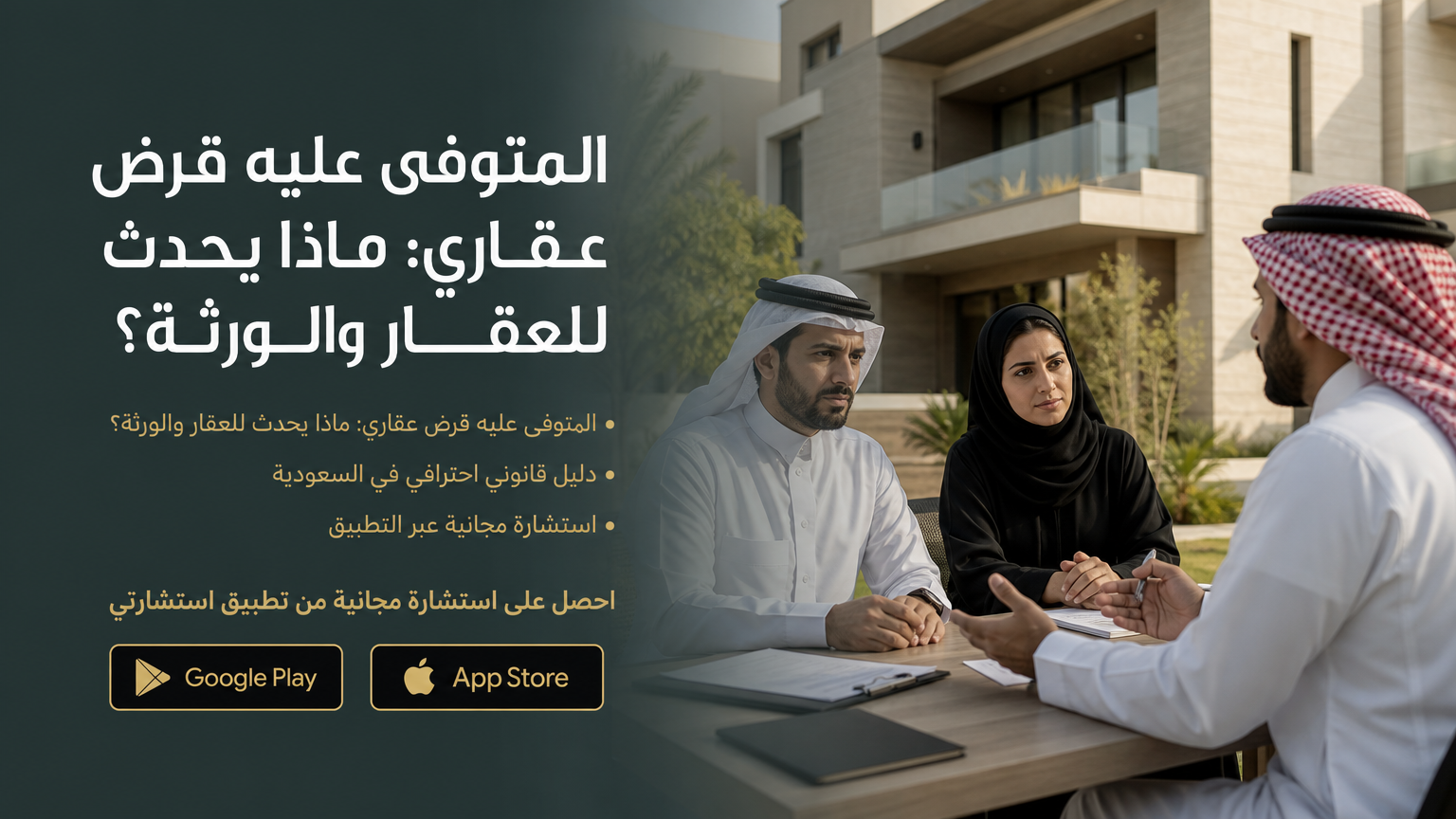 المتوفى عليه قرض عقاري: ماذا يحدث للعقار والورثة؟