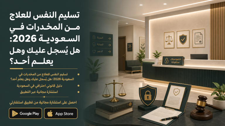 تسليم النفس للعلاج من المخدرات في السعودية 2026: هل يُسجل عليك وهل يعلم أحد؟