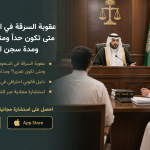 عقوبة السرقة في السعودية 2026: متى تكون حدًا ومتى تكون تعزيرًا؟ ومدة سجن الحق العام