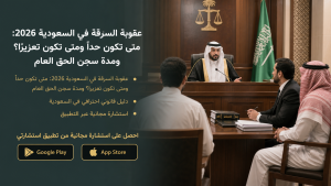 عقوبة السرقة في السعودية 2026: متى تكون حدًا ومتى تكون تعزيرًا؟ ومدة سجن الحق العام