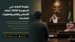 عقوبة الخطف في السعودية 2026: خطف الأشخاص والقصّر والعقوبات المشددة