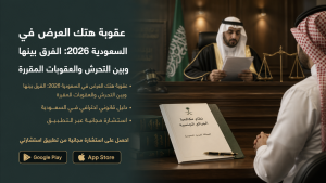 عقوبة هتك العرض في السعودية 2026: الفرق بينها وبين التحرش والعقوبات المقررة