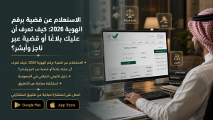 الاستعلام عن قضية برقم الهوية 2026: كيف تعرف أن عليك بلاغًا أو قضية عبر ناجز وأبشر؟