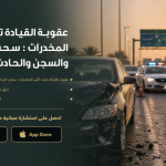 عقوبة القيادة تحت تأثير المخدرات : سحب الرخصة والسجن والحادث المروري