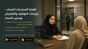 قضايا المخدرات للنساء : إجراءات التوقيف والتفتيش وسجن النساء