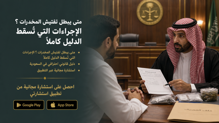 متى يبطل تفتيش المخدرات ؟ الإجراءات التي تُسقط الدليل كاملًا