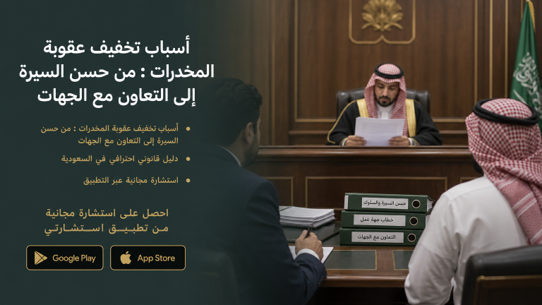 تخفيف عقوبة المخدرات : من حسن السيرة إلى التعاون مع الجهات