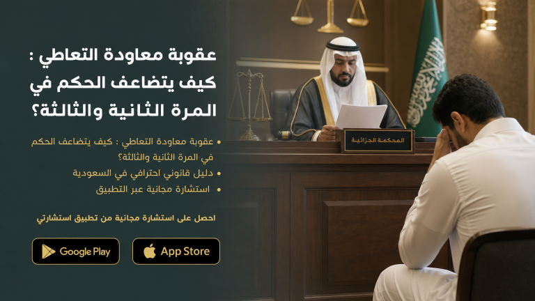 عقوبة معاودة التعاطي : كيف يتضاعف الحكم في المرة الثانية والثالثة؟