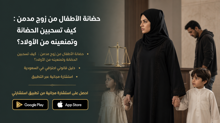 حضانة الأطفال من زوج مدمن : كيف تسحبين الحضانة وتمنعينه من الأولاد؟