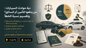 دية حوادث السيارات : من يدفعها التأمين أم السائق؟ وتقسيم نسبة الخطأ