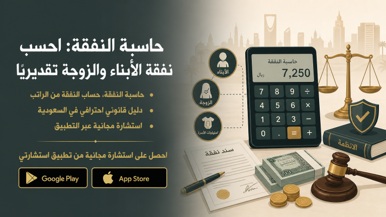 حاسبة النفقة: احسب نفقة الأبناء والزوجة تقديريًا